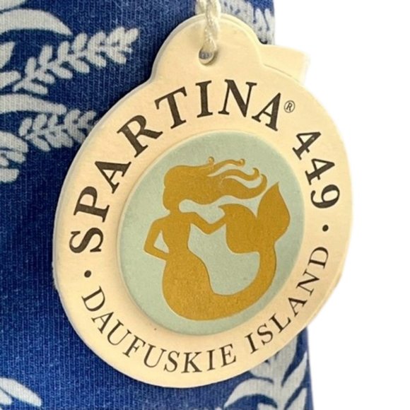 Spartina 449 Island Fringe Dress Blue Oyster Sheath - XS - Picture 8 of 12